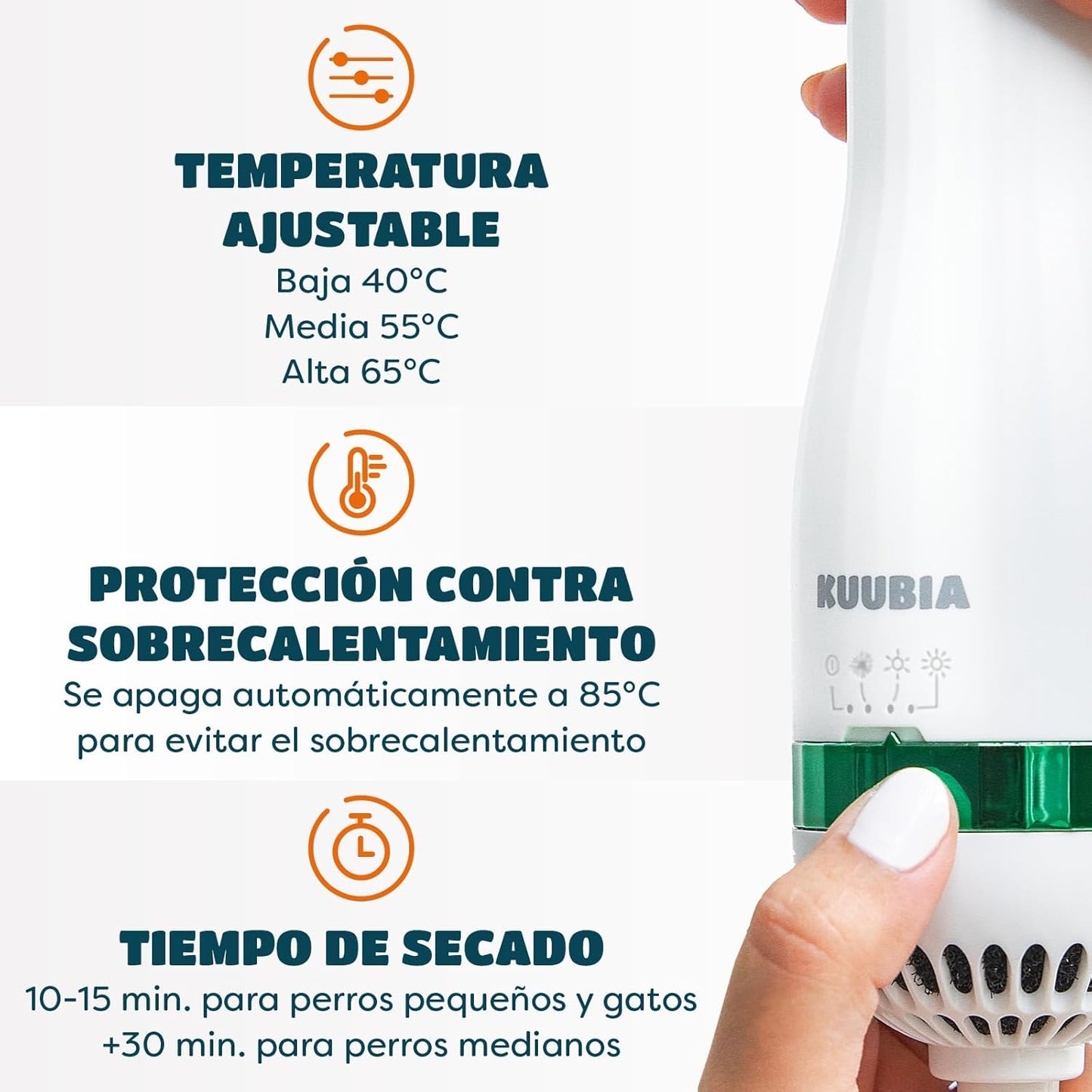Secador–cepillo 2 en 1 para mascotas PetDryBrush™