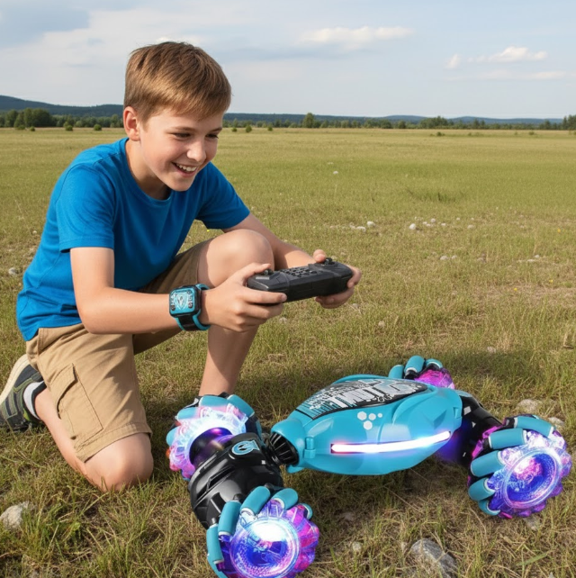 Coche teledirigido 4WD RC con sensor de gestos de acrobacias
