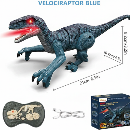Dinosaurio Teledirigido para Niños – Movimiento Realista, Sonidos y Luz LED